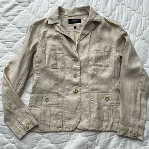 Weekend Max Mara Tan Blazer Tailored Suit Jacket